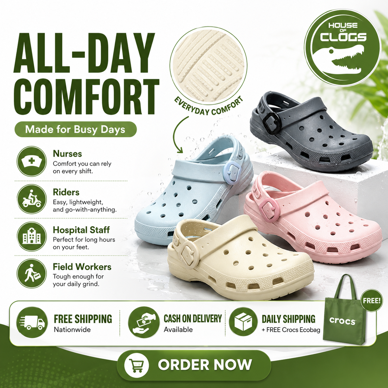 Crocs Classic Enamel Clogs